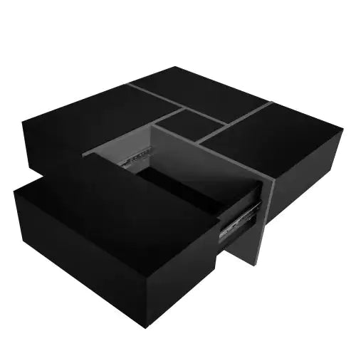 Sleek Square Coffee Table with Hidden Storage - Mohammad collection