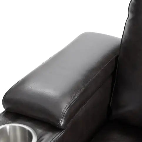Swivel Tray Power Recliner with USB Port and Cup Holders - Mohammad collection