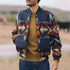 Chic Geometric Stand Collar Cardigan - Mohammad collection