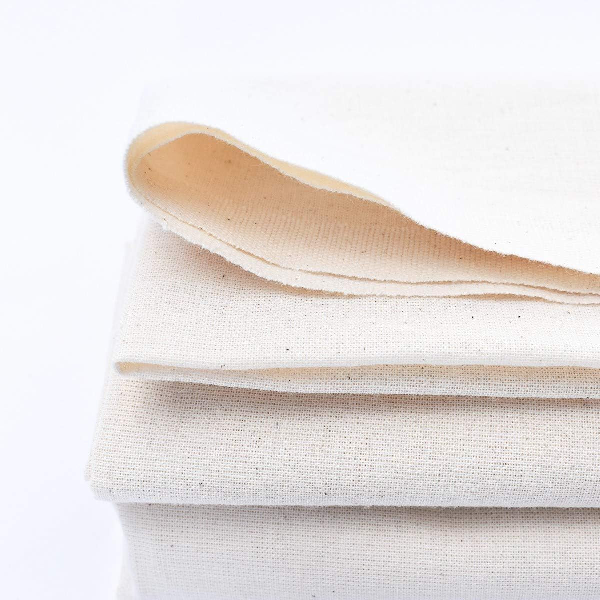 100% Natural Cotton Muslin Fabric - 63In Wide X 3Yds Long (Medium Weight)