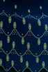 Elegant Navy Blue Chiffon – Beaded Royal Waves - Mohammad collection