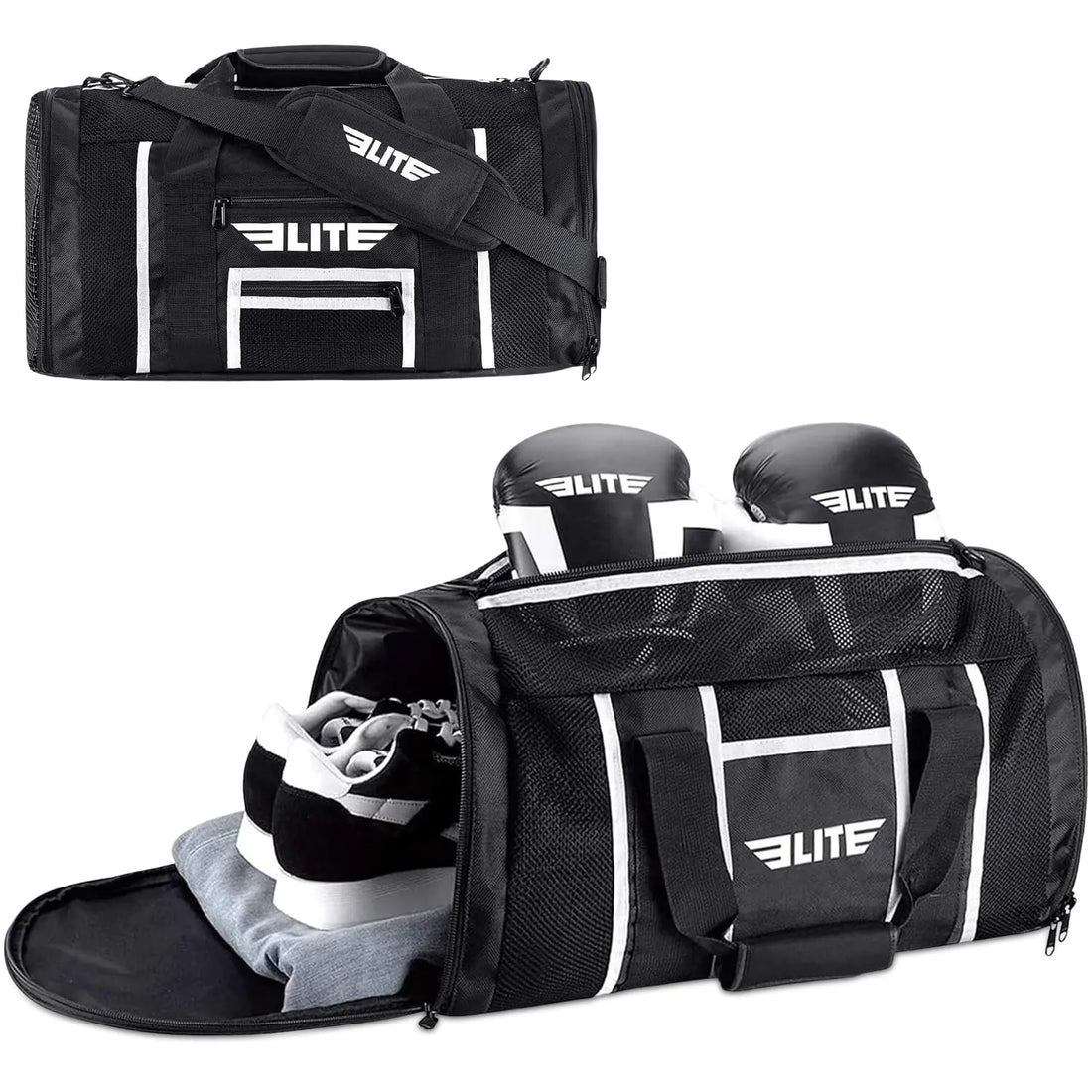 Elite Sports Boxing Gym Duffle Bag for MMA BJJ Jiu Jitsu gearDuffel Athletic Gym Boxing Bag - Mohammad collection