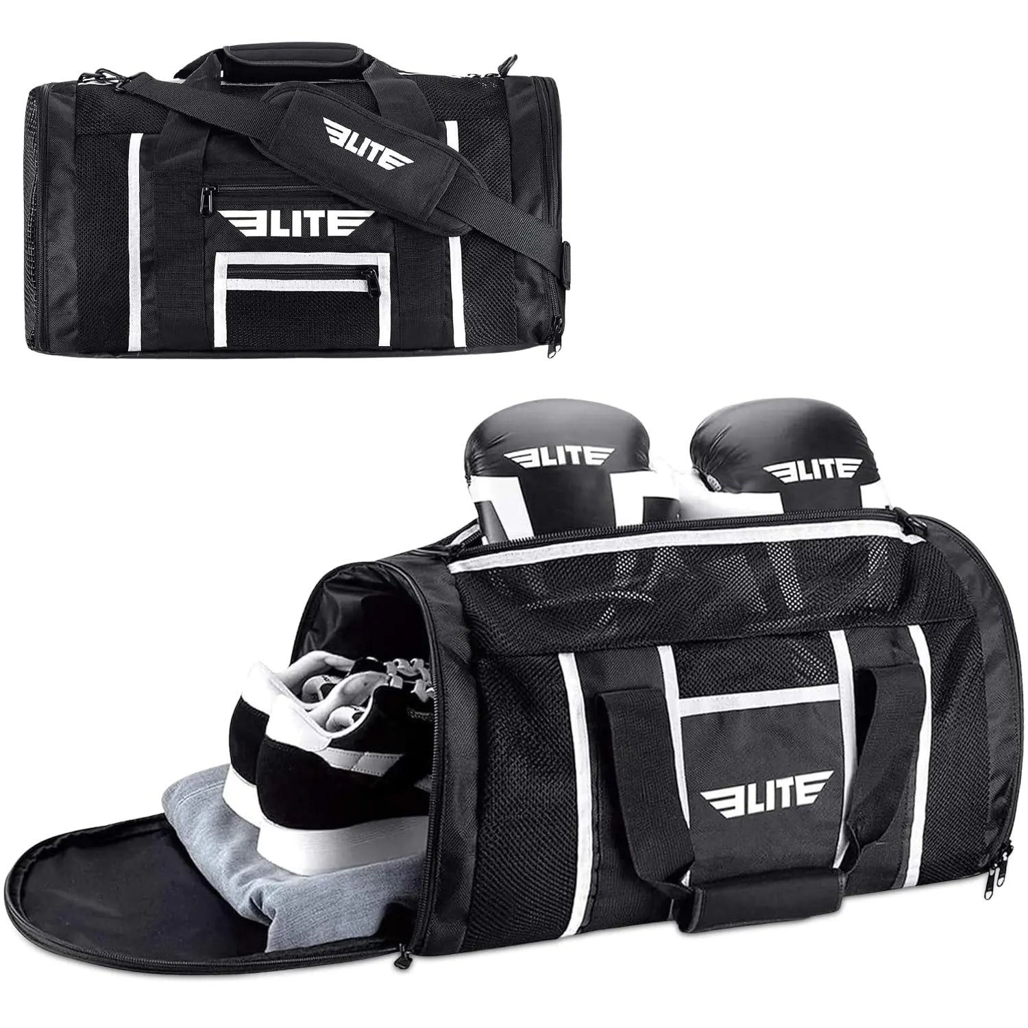 Elite Sports Boxing Gym Duffle Bag for MMA BJJ Jiu Jitsu gearDuffel Athletic Gym Boxing Bag - Mohammad collection
