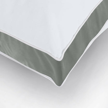 Bed Pillows for Sleeping Queen Size (Grey), Set of 2, Cooling Hotel Quality, Gusseted Pillow for Back, Stomach or Side Sleepers