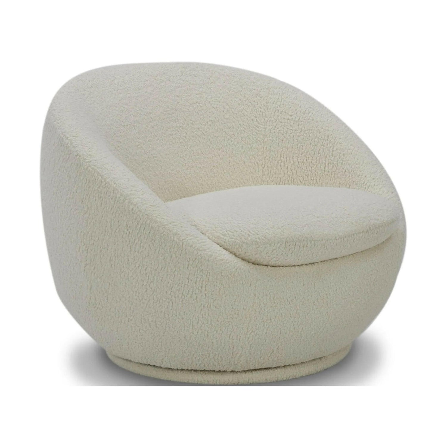 Mira Swivel Accent Chair, Cream