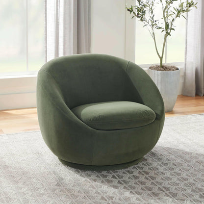 Mira Swivel Accent Chair, Cream