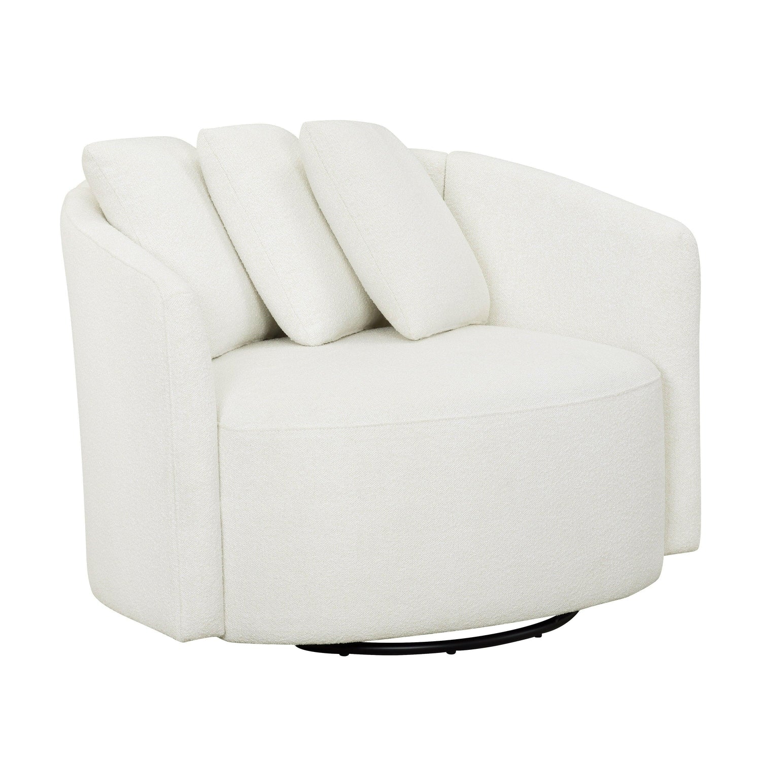 Drew Accent Chair by Drew Barrymore, Cream Boucle