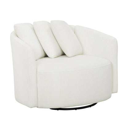 Drew Accent Chair by Drew Barrymore, Cream Boucle