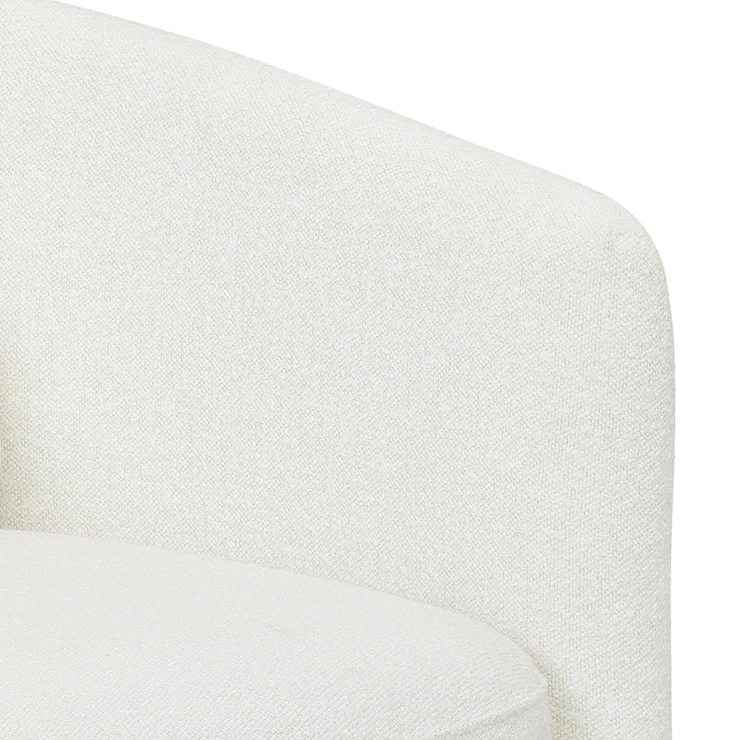 Drew Accent Chair by Drew Barrymore, Cream Boucle