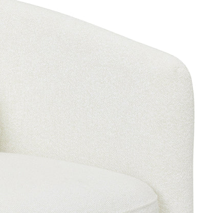 Drew Accent Chair by Drew Barrymore, Cream Boucle