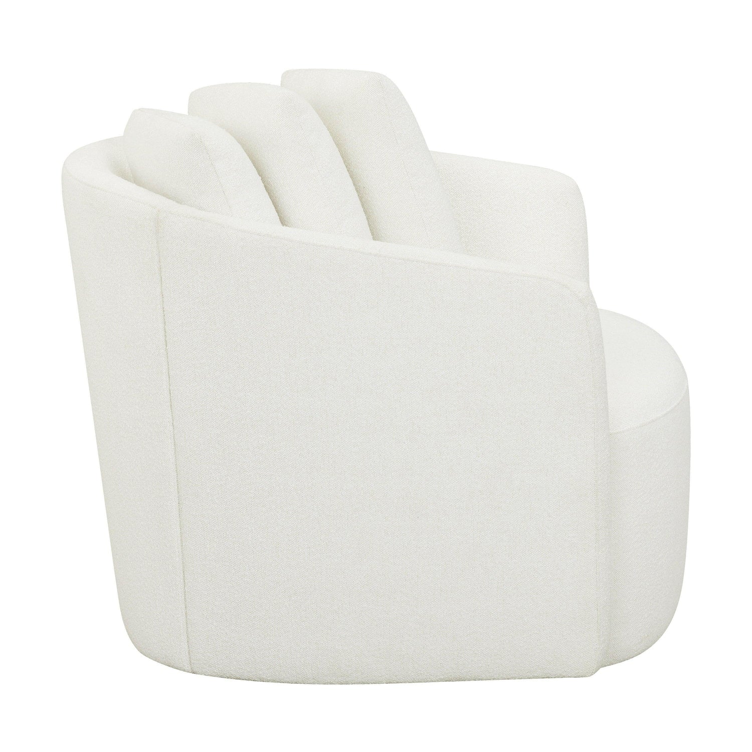 Drew Accent Chair by Drew Barrymore, Cream Boucle