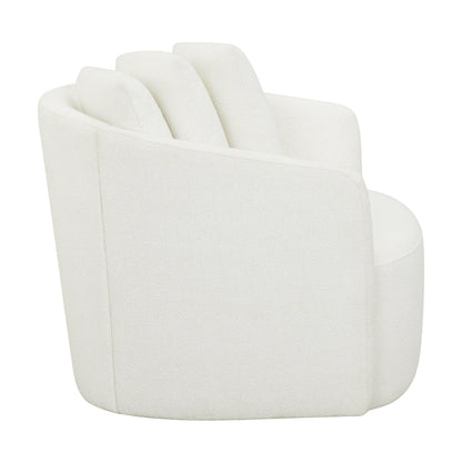 Drew Accent Chair by Drew Barrymore, Cream Boucle