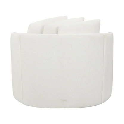 Drew Accent Chair by Drew Barrymore, Cream Boucle