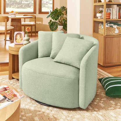 Drew Accent Chair by Drew Barrymore, Cream Boucle