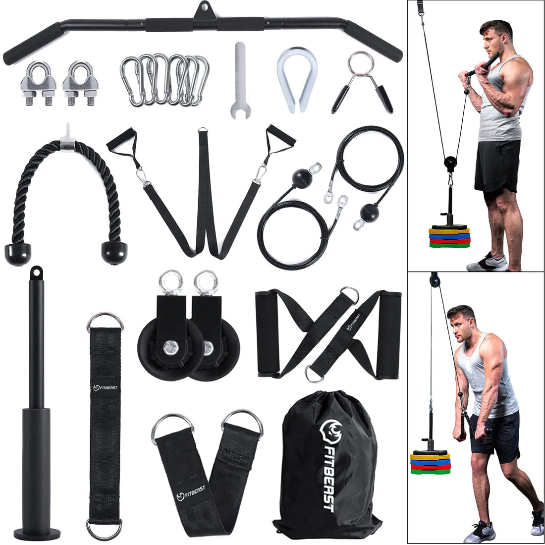 FitBeast Home Gym Cable Pulley System - Mohammad collection