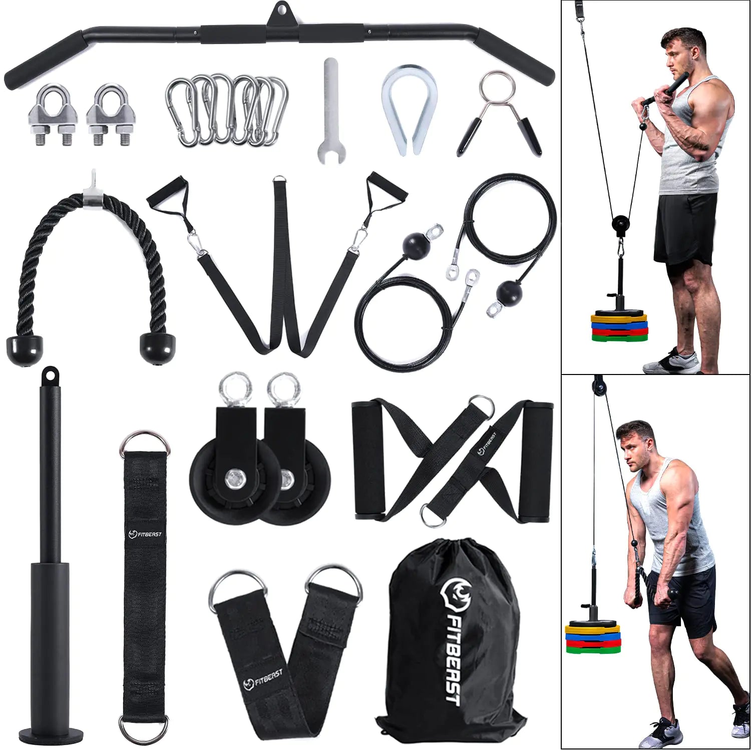 FitBeast Home Gym Cable Pulley System - Mohammad collection