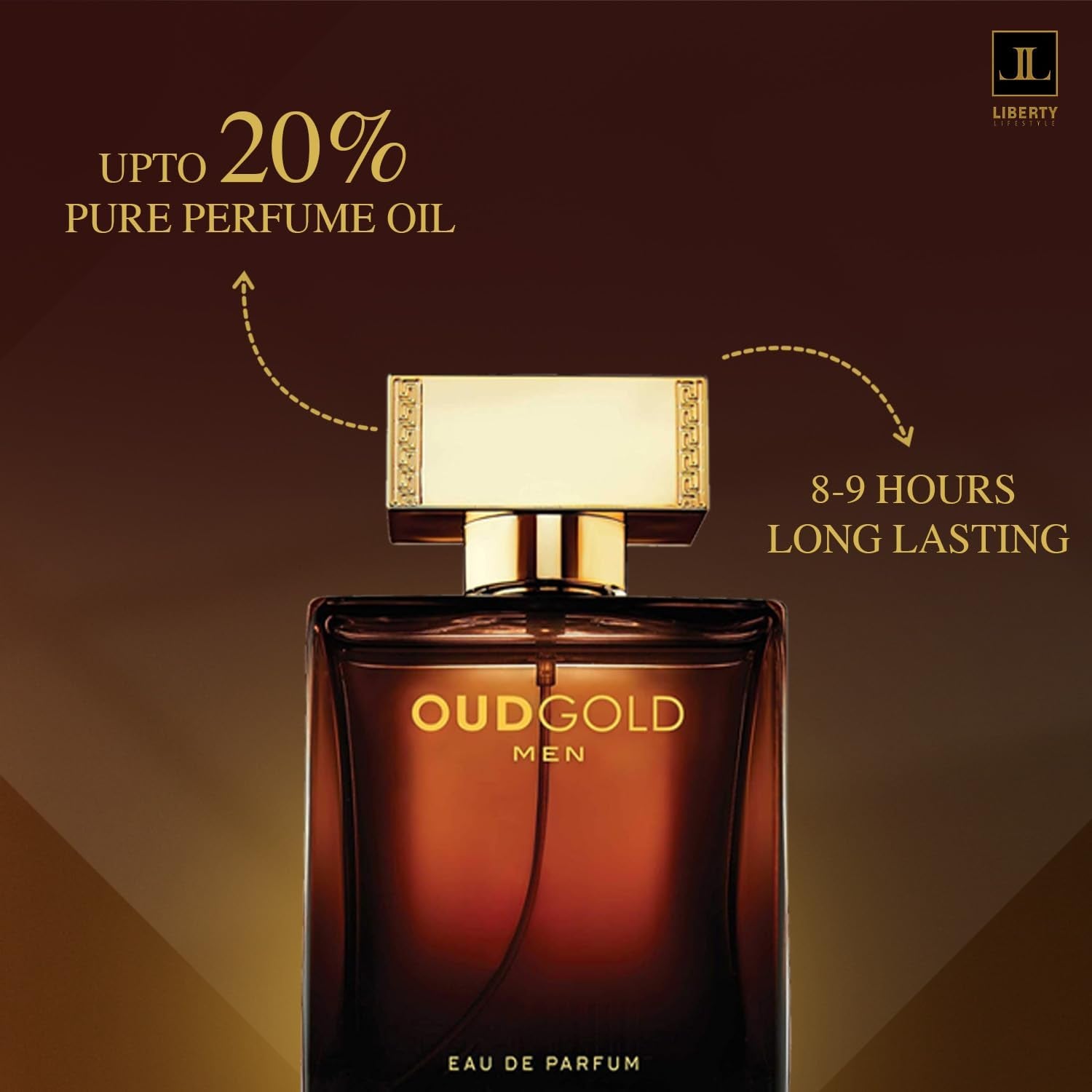 Oud Perfume for Men, 1.7 Oz Oud Gold Perfumes Long-Lasting Eau De Parfum, Luxury Woody Fragrance for Men, Perfume Spray
