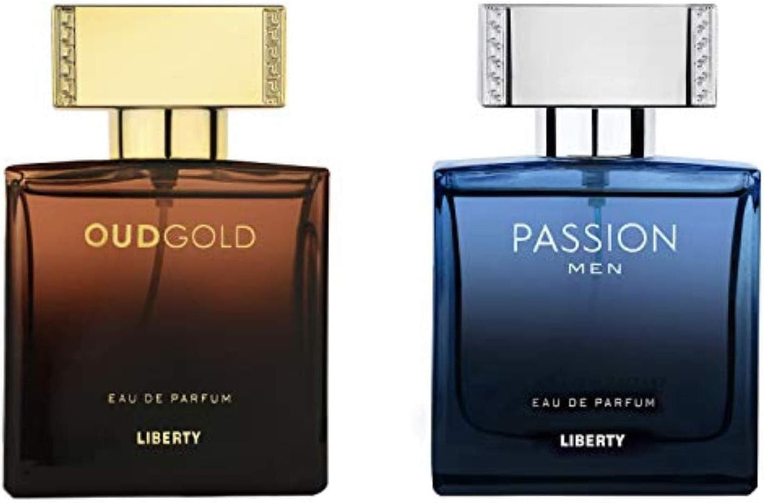 Luxury Perfume for Men Gift Set - Eau De Parfum (EDP) Spray Fragrances, Oudgold and Passion Scent (50Ml/1.7Oz Each), Designed in France, Long Lasting Smell