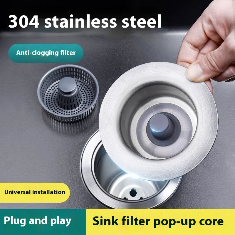 Stainless Steel Sink Pop-Up Drain - Mohammad collection