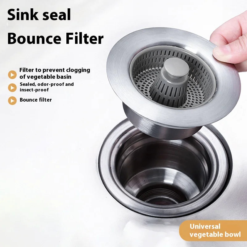 Stainless Steel Sink Pop-Up Drain - Mohammad collection