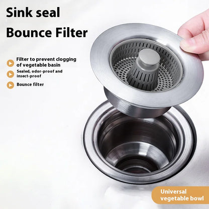 Stainless Steel Sink Pop-Up Drain - Mohammad collection