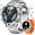 PODOEIL Military Smart Watches for Men with 1.43 AMOLED Screen Sports Tracking/Waterproof Tactical Smartwatch Compatible for Android iPhone - Mohammad collection