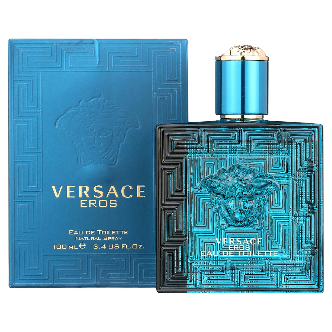 Eros Eau De Toilette Cologne for Men, 3.4 Oz