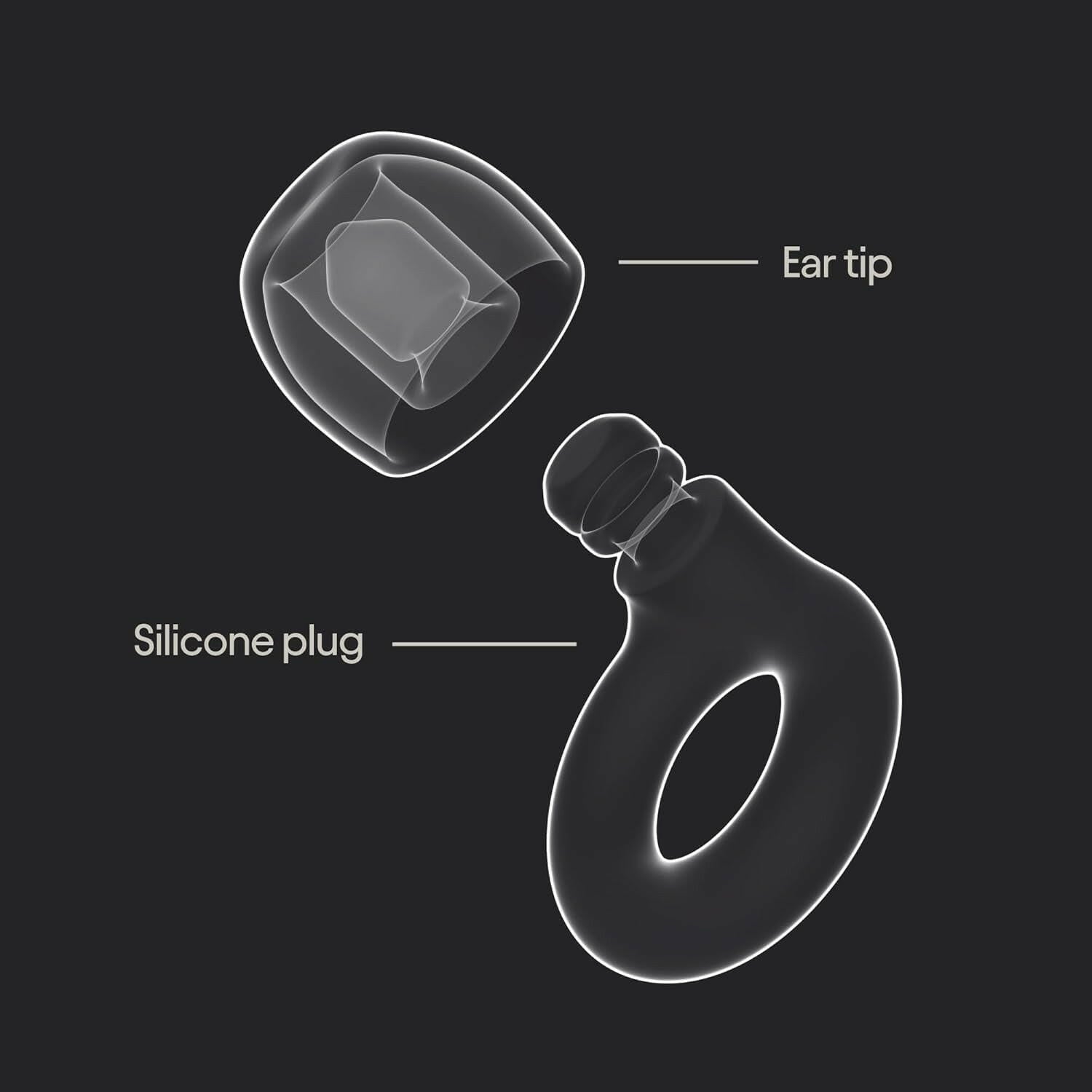 Quiet 2 Ear Plugs – Ultra-Comfy Reusable Noise-Reducing Earplugs for Sleep, Deep Focus, Travel, Noise Sensitivity | Flexible Hearing Protection | Customizable Fit | 24Db (SNR) Noise Reduction