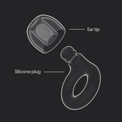 Quiet 2 Ear Plugs – Ultra-Comfy Reusable Noise-Reducing Earplugs for Sleep, Deep Focus, Travel, Noise Sensitivity | Flexible Hearing Protection | Customizable Fit | 24Db (SNR) Noise Reduction