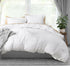 Duvet Cover Queen Size Set - 1 Duvet Cover with 2 Pillow Shams - 3 Pieces Comforter Cover with Zipper Closure - Soft Brushed Microfiber, 90 X 90 Inches (Queen, White)