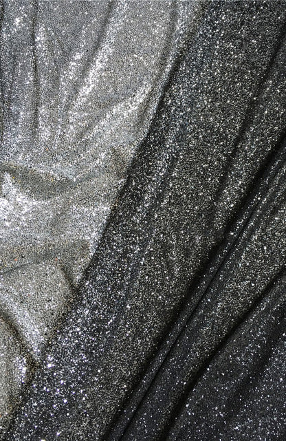 Bright And Full Version Of Black Gold Black Silver Hot Sequined Fabric