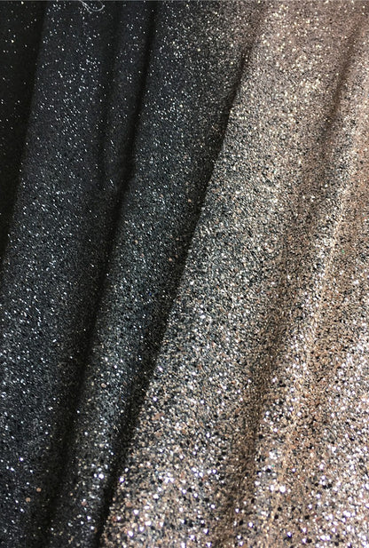Bright And Full Version Of Black Gold Black Silver Hot Sequined Fabric