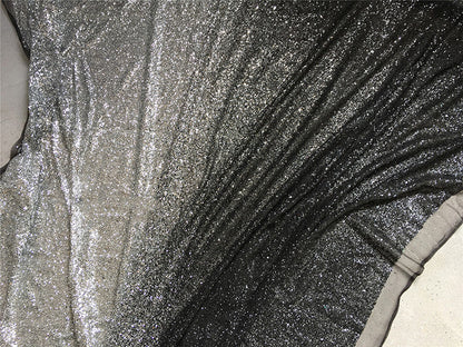 Bright And Full Version Of Black Gold Black Silver Hot Sequined Fabric
