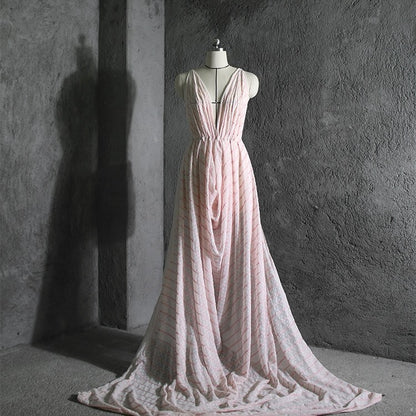 Hanfu Embroidery Flower High-end Chiffon Fabric Dress Clothing
