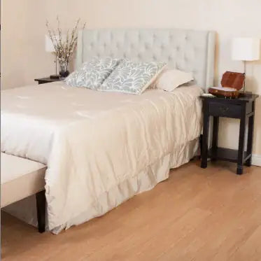 Elegant Fabric Wingback Headboard